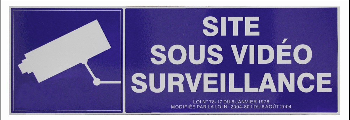 Etablissement Sous Video Surveillance A Imprimer Panneau site sous vidéosurveillance